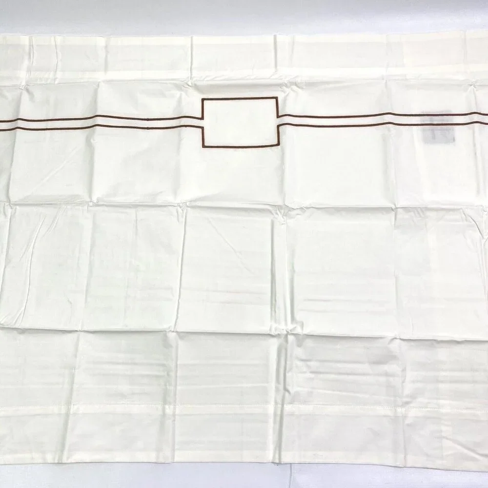 Williams Sonoma King Sham Chambers Heritage Ivory Hotel Bedding 36x20
